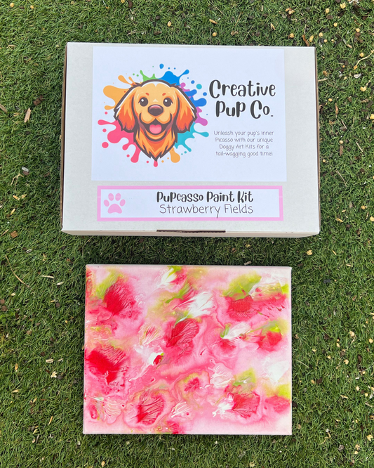 Strawberry Fields Pupcasso Paint Kit