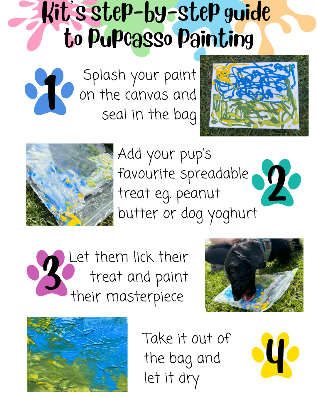 Paw-some Primary Palette Pupcasso Paint Kit